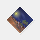 Serviette En Papier Graphique de Noël étoilé masculin (Coin)