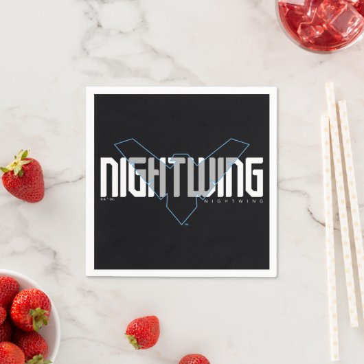 Serviette En Papier Graphique de nom high-tech Nightwing (En situation)