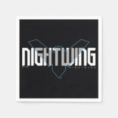 Serviette En Papier Graphique de nom high-tech Nightwing (Devant)