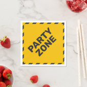 Serviette En Papier Graphique des enseignes de rue en construction (En situation)