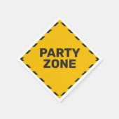 Serviette En Papier Graphique des enseignes de rue en construction (Coin)