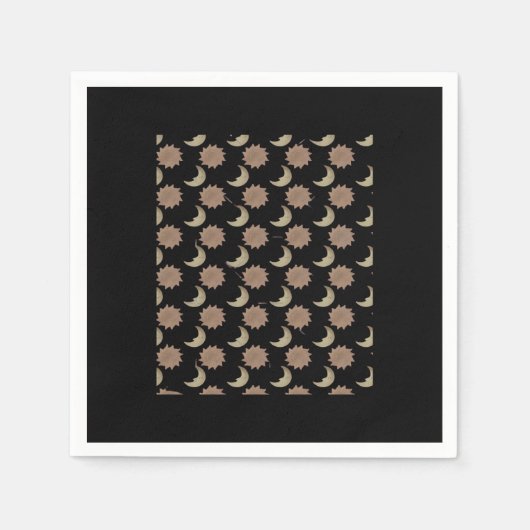 Serviette En Papier Graphique des nuages Whimsigoth (Devant)