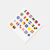 Serviette En Papier Graphique d'indicateur nautique (Coin)