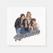 Serviette En Papier Graphique du groupe Retro Riverdale (Devant)
