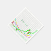 Serviette En Papier Graphique financier Abstrait (Coin)