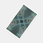 Serviette En Papier Graphique géométrique Turquoise moderne (Coin)