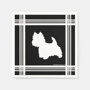 Serviette En Papier Graphique noir