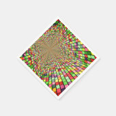 Serviette En Papier Graphiques colorés (Coin)