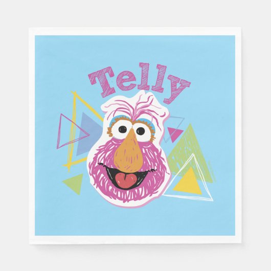 Serviette En Papier Graphisme amusant de Telly Monster (Devant)