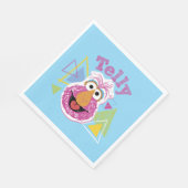 Serviette En Papier Graphisme amusant de Telly Monster (Coin)