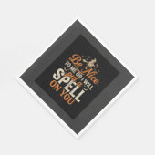 Serviette En Papier Graphisme de sort de sorcière d'Halloween_1 (Coin)