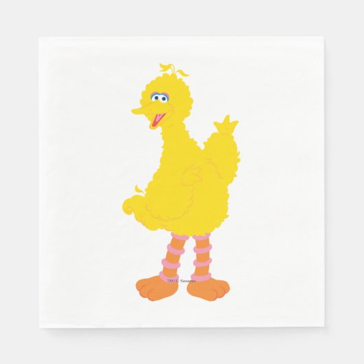 Serviette En Papier Graphisme des grands oiseaux (Devant)