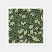 Serviette En Papier Grappe de vignes aux teintes de vert (Devant)