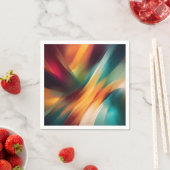 Serviette En Papier Gras Abstrait (En situation)