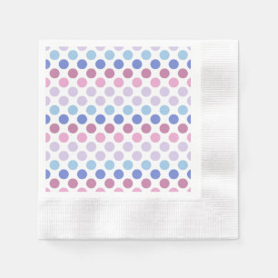 Serviette En Papier Gras Bigender Pride couleurs À petits pois