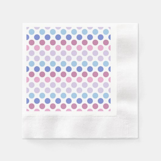 Serviette En Papier Gras Bigender Pride couleurs À petits pois (Devant)