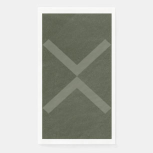 Serviette En Papier Gras Moss Green X Napkin - Personnalisable