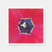 Serviette En Papier Gras Rouge Tulip Fleur Macro Nature Photographie (Devant)