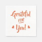 Serviette En Papier Grateful (Devant)