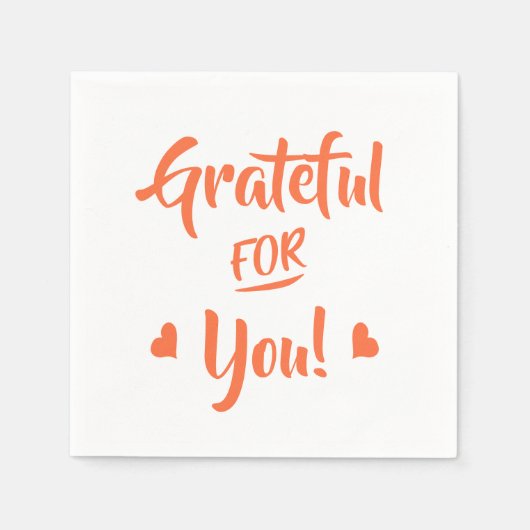 Serviette En Papier Grateful (Devant)