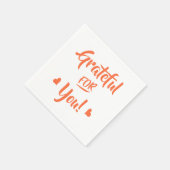 Serviette En Papier Grateful (Coin)