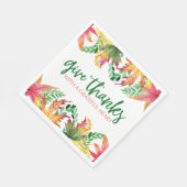 Serviette En Papier Grateful Heart Automne quitte Thanksgiving frontiè (Coin)