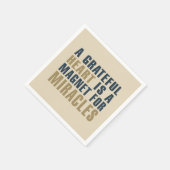 Serviette En Papier Grateful Heart Magnet pour Miracles | Serviette de (Coin)