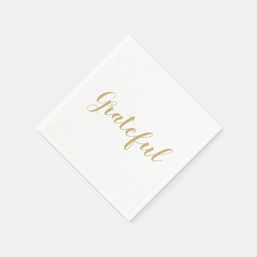 Serviette En Papier Grateful or script joli papier d'action de grâce (Coin)