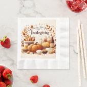 Serviette En Papier Grateful Thanksgiving Papier Festif (En situation)