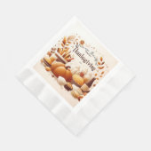 Serviette En Papier Grateful Thanksgiving Papier Festif (Coin)