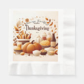 Serviette En Papier Grateful Thanksgiving Papier Festif (Devant)