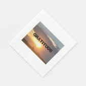 Serviette En Papier Gratitiude (Coin)