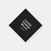 Serviette En Papier Gratuit Remerciement Béni Thanksgiving (Coin)