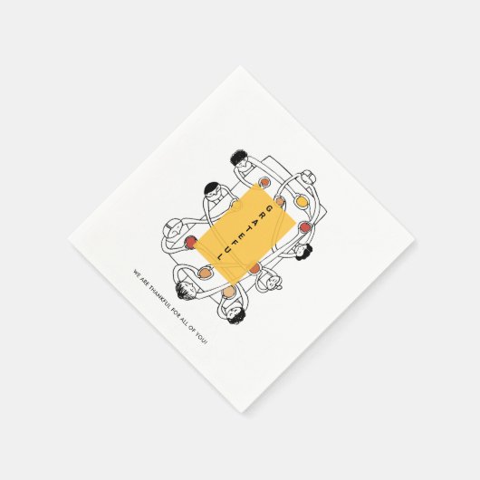 Serviette En Papier Gratuit Soirée D'Action De grâce (Coin)