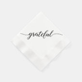 Serviette En Papier Gratuit | Thanksgiving Script police avec longue q (Coin)
