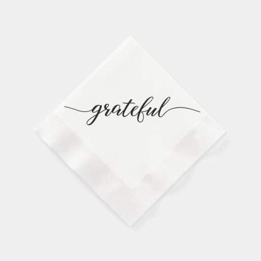 Serviette En Papier Gratuit | Thanksgiving Script police avec longue q (Coin)