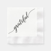 Serviette En Papier Gratuit | Thanksgiving Script police avec longue q (Devant)