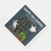 Serviette En Papier Graveyard Zombie et Ghosts mignon fête d'Halloween (Coin)