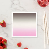 Serviette En Papier Gray rose ombre (En situation)