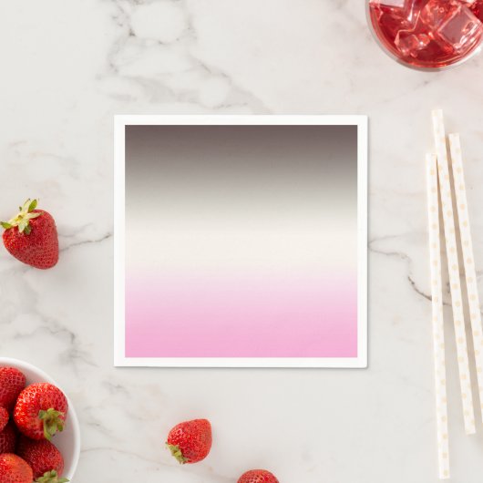 Serviette En Papier Gray rose ombre (En situation)