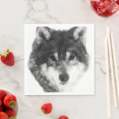Serviette En Papier Gray Wolf élégant (En situation)