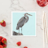Serviette En Papier Great Blue Heron (En situation)