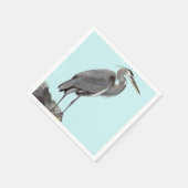 Serviette En Papier Great Blue Heron (Coin)
