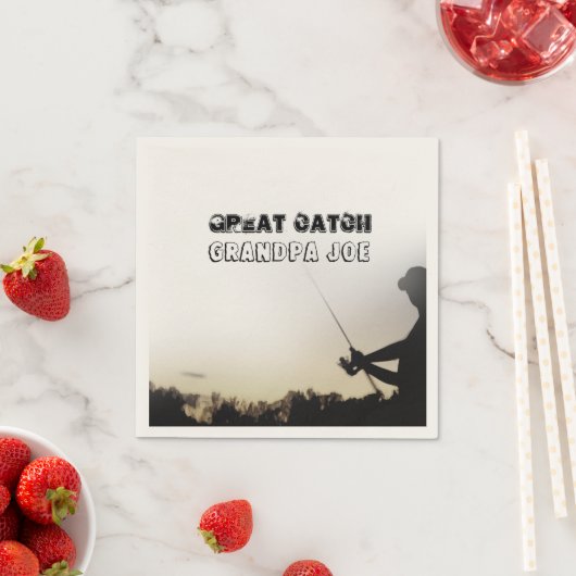 Serviette En Papier Great Catch (En situation)