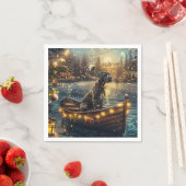 Serviette En Papier Great Dane Christmas Festive Voyage (En situation)