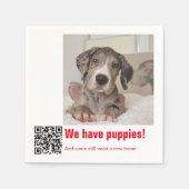 Serviette En Papier Great Dane Puppy à vendre (Devant)