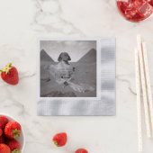 Serviette En Papier Great Sphinx & Gizeh Pyramides Necropolis Egypte (En situation)