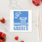 Serviette En Papier Grèce (En situation)