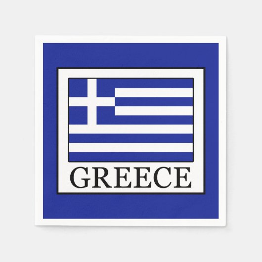 Serviette En Papier Grèce (Devant)
