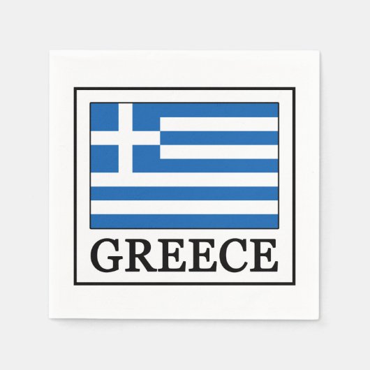 Serviette En Papier Grèce (Devant)